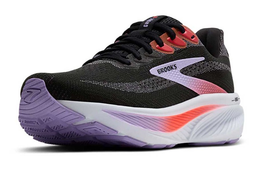 BrookS Ghost 17 Women’s Neutral Cushioning Road Running Shoe Black Purple Coral 1204311b080 Footwear by Brooks – Don't Panic Shoes