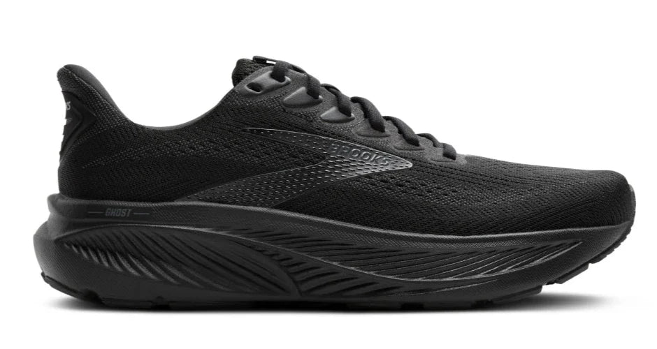 BrookS Ghost 17 Women’s Neutral Road Running Shoe Black Ebony 1204311b020 Lightweight Cushioning For Long Distance Runs Footwear by Brooks – Don't Panic Shoes