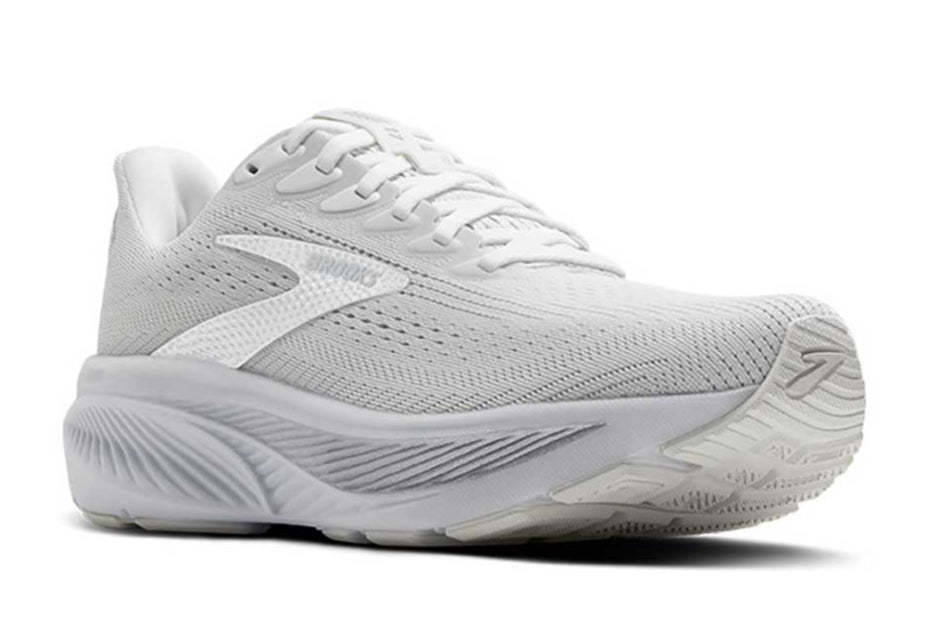 BrookS Ghost 17 Women’s Running Shoe Breathable Neutral Cushioning White Grey 1204311b151 Footwear by Brooks – Don't Panic Shoes