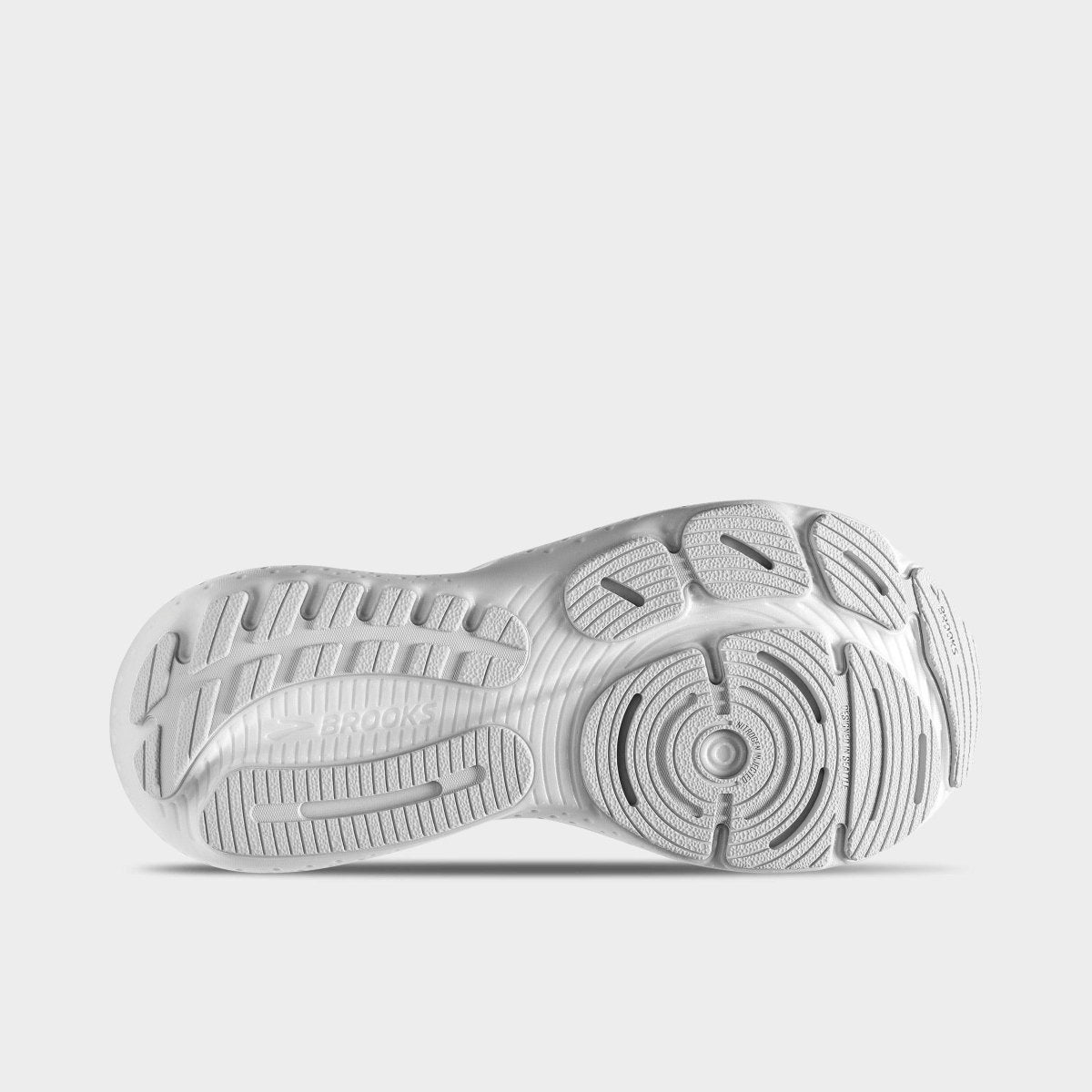 BrookS Glycerin 21 Men’s Neutral High Cushioning Running Shoe White White Grey 1104191d151 Footwear by Brooks – Don't Panic Shoes