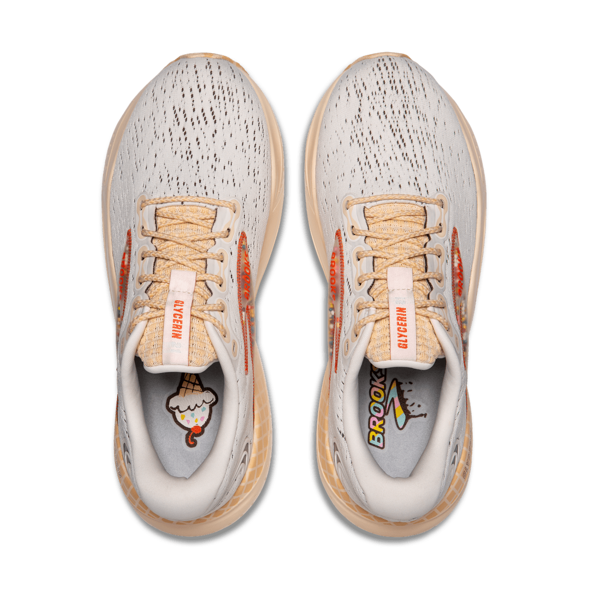 BrookS Glycerin 21 Men’s Running Sneakers Snow Dawn Straw Colorway Model 1104191d149 Footwear by Brooks – Don't Panic Shoes