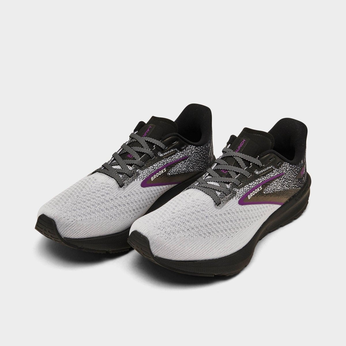 BrookS Launch 10 Lightweight Neutral Running Shoe Women’s Black White Violet 1203981b085 Footwear by Brooks – Don't Panic Shoes
