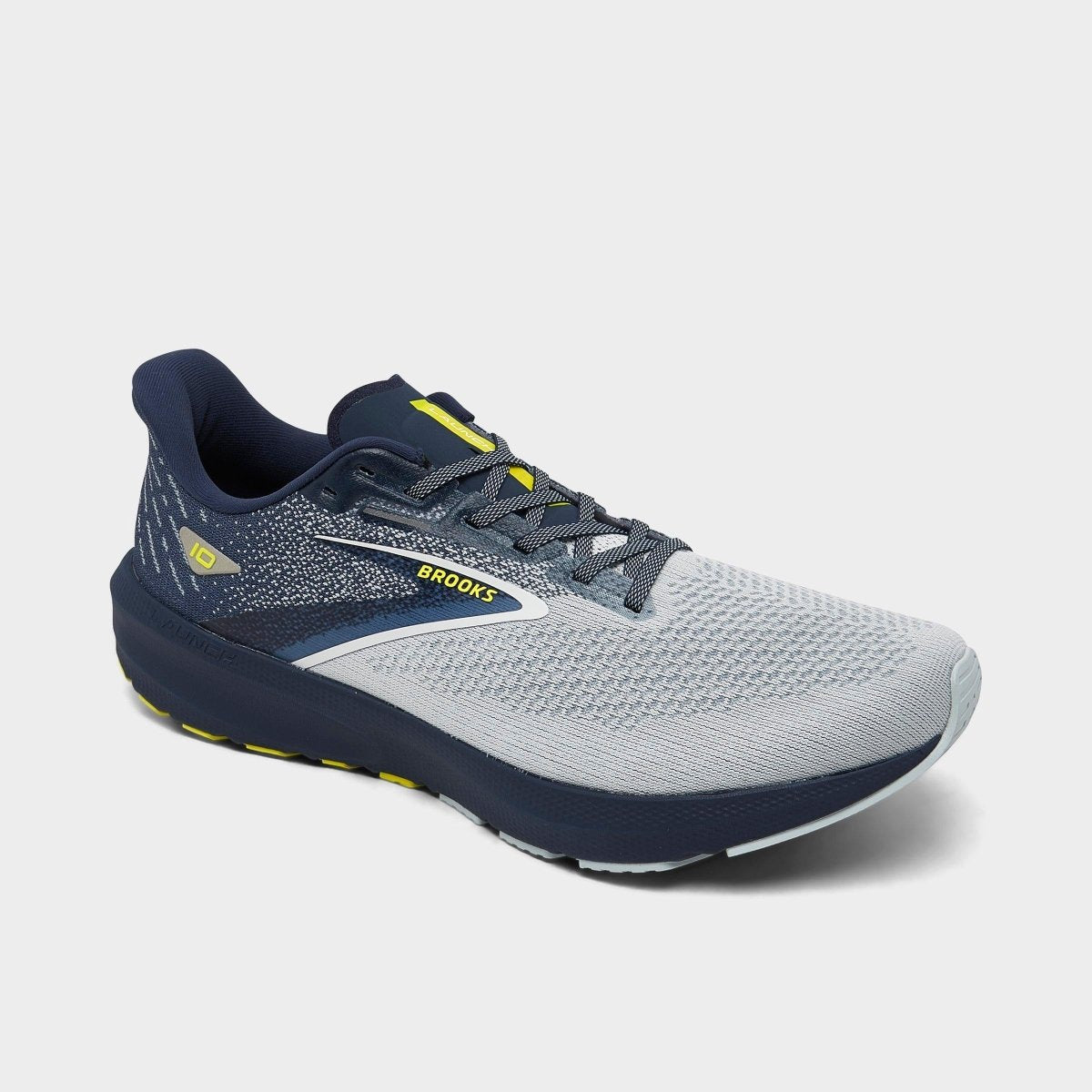 Brooks Launch 10 Mens Iris Ballad Blue Sulphur Performance Running Shoe 1104091d009 Footwear by Brooks – Don't Panic Shoes
