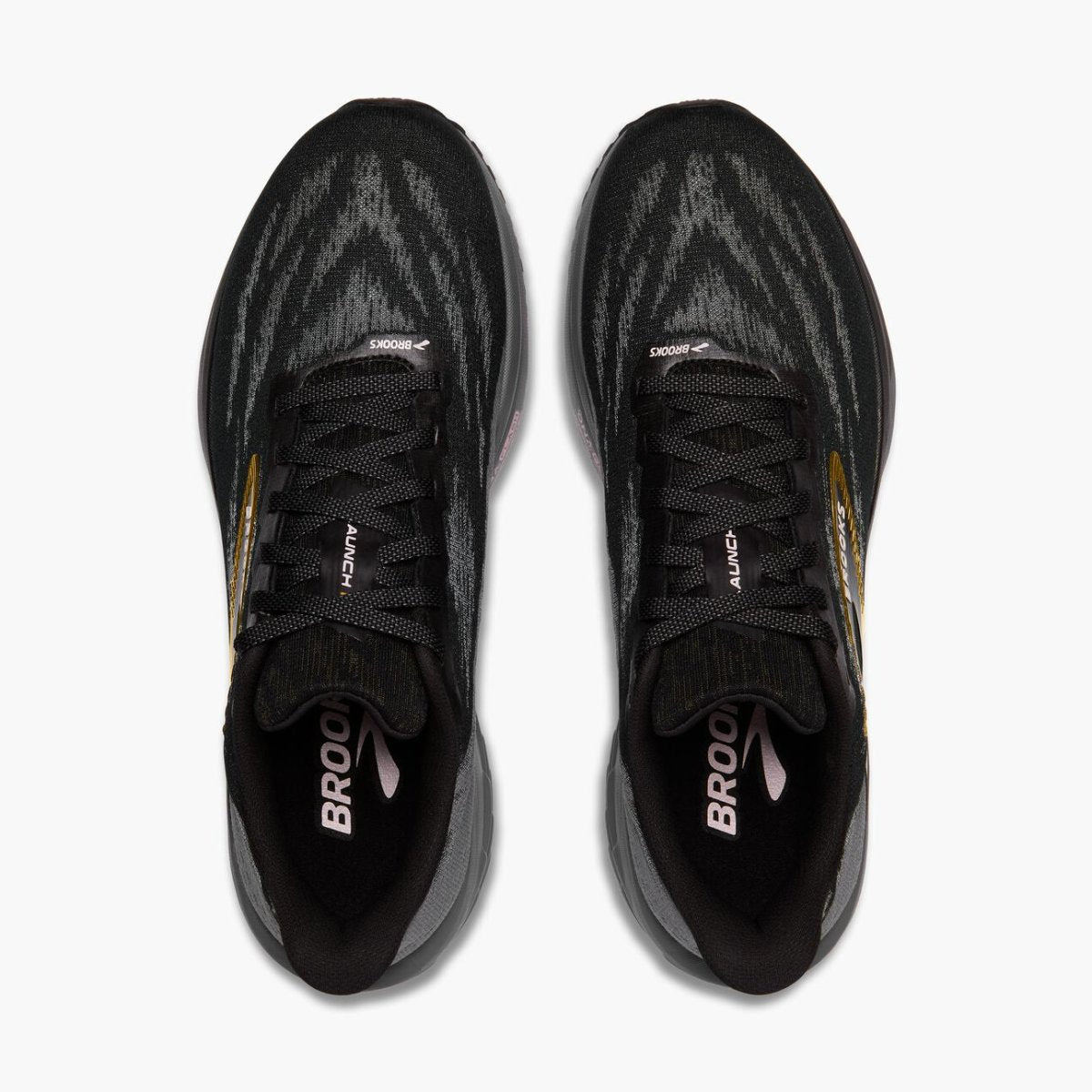 BrookS Running Launch 11 Men’s Running Shoes Lightweight Cushioning Black Grey Gold 1104501d077 Footwear by Brooks – Don't Panic Shoes