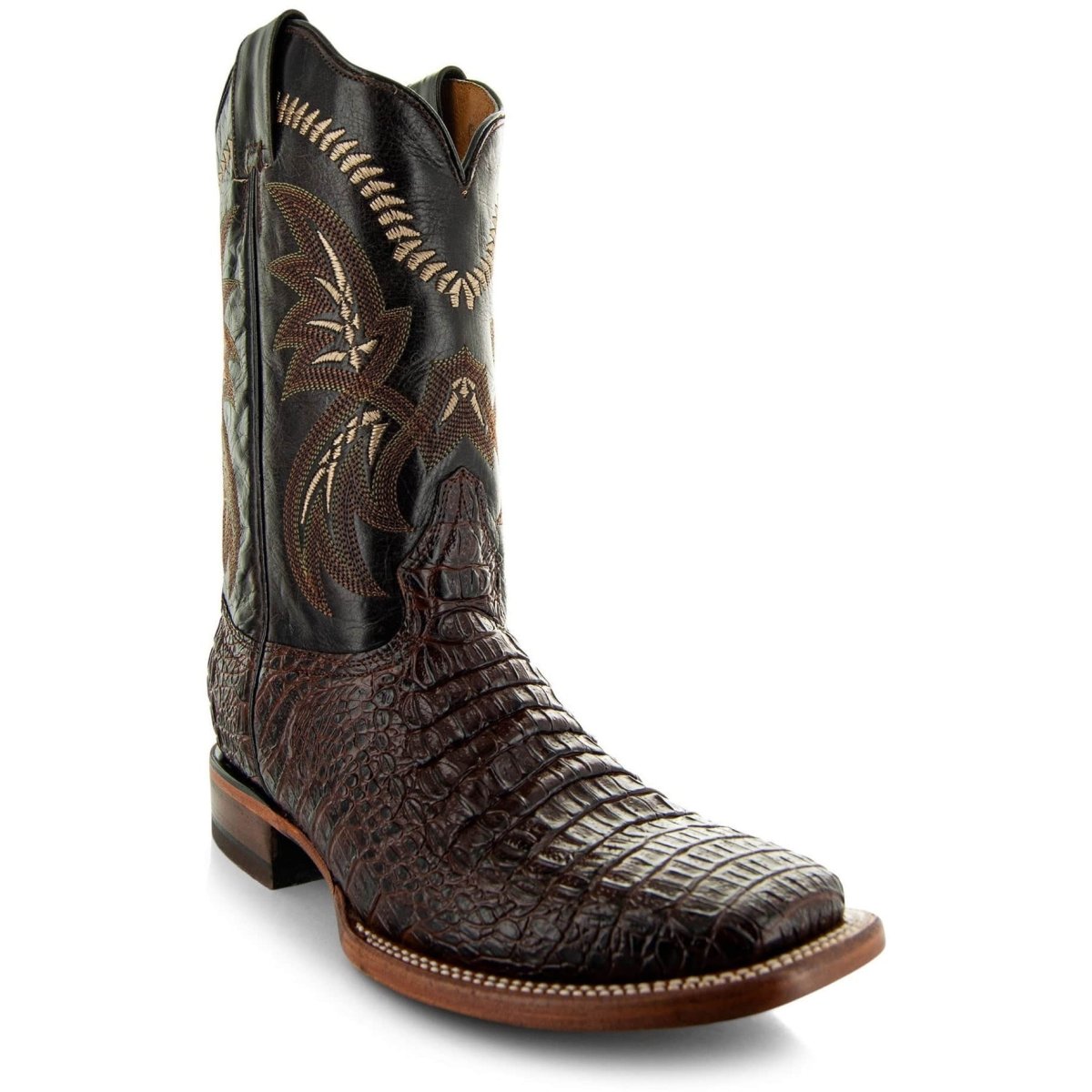 Brown Caiman Belly Print Men's Cowboy Boots H4001 Cowboy Boots by Soto Boots – Don't Panic Shoes