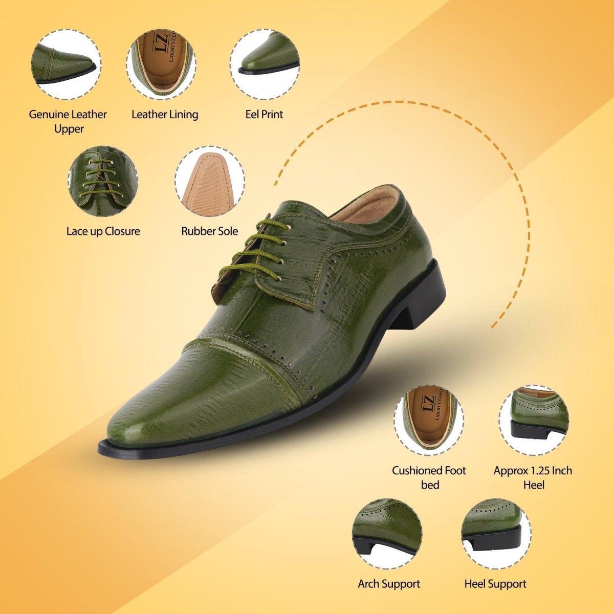 Bruce Leather Oxford Style Dress Shoes Shoes by Libertyzeno – Don't Panic Shoes