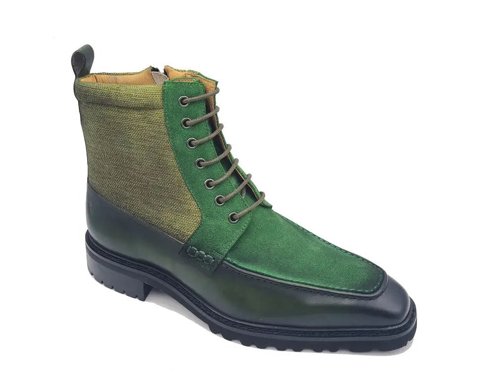 Burnished Calfskin Slip On Boot Lug Sole Calfskin Kb516 - 17 Boots by Carrucci Shoes – Don't Panic Shoes