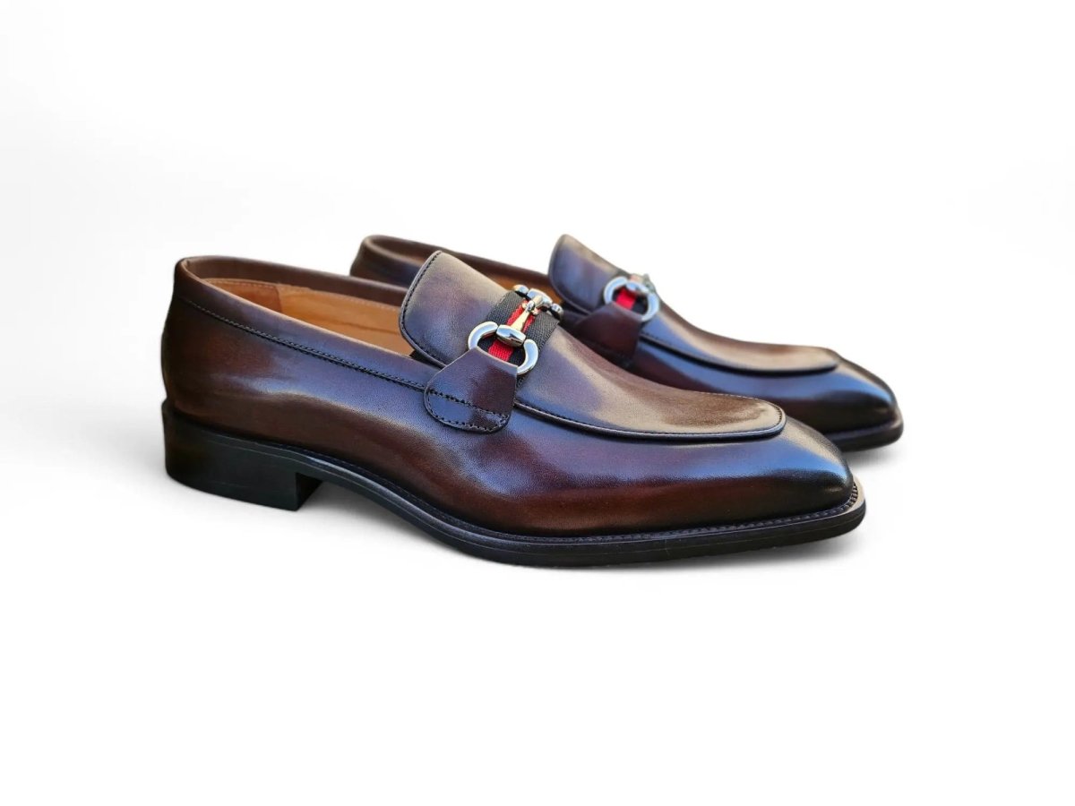 Burnished Calfskin Slip On Loafer Calfskin Ks509 - 28r Shoes by Carrucci Shoes – Don't Panic Shoes