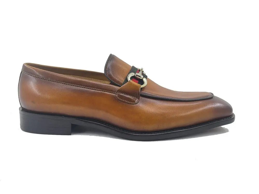 Burnished Calfskin Slip On Loafer Calfskin Ks509 - 28r Shoes by Carrucci Shoes – Don't Panic Shoes