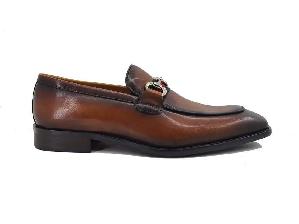 Burnished Calfskin Slip On Loafer Calfskin Ks509 - 28r Shoes by Carrucci Shoes – Don't Panic Shoes
