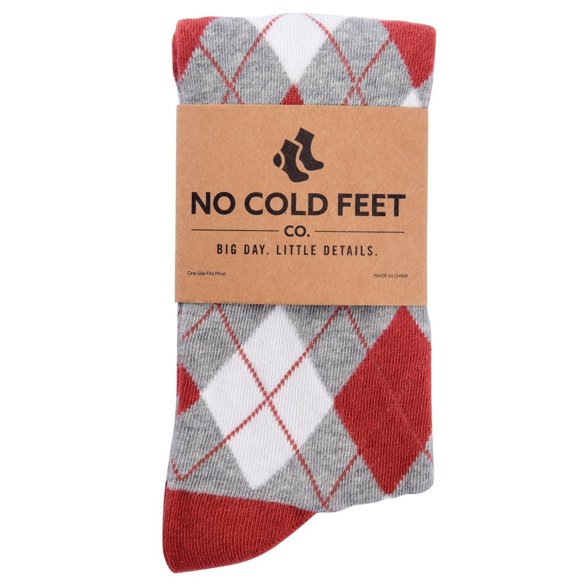 Burnt Orange Argyle Socks Fall Wedding Terracotta Rust Palette Pumpkin Spice Cozy Gift For Him Her Socks by No Cold Feet – Don't Panic Shoes