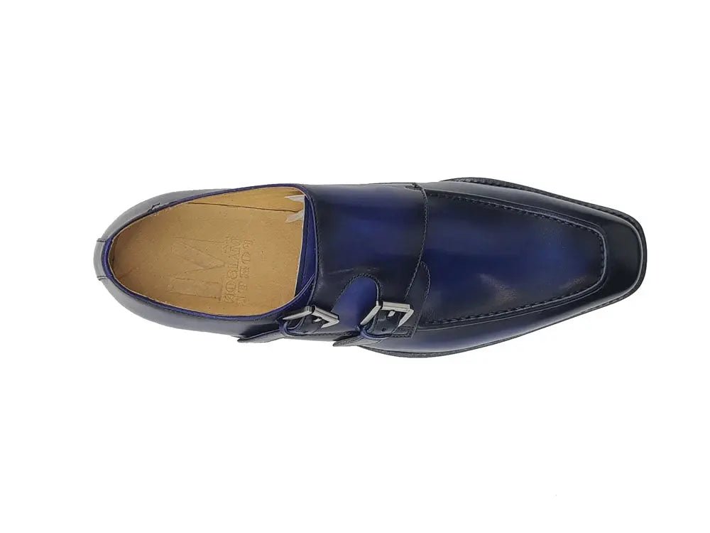 Calfskin Double Monk Loafer Ks509 - 05 Premium Craft Footwear Shoes by Carrucci Shoes – Don't Panic Shoes