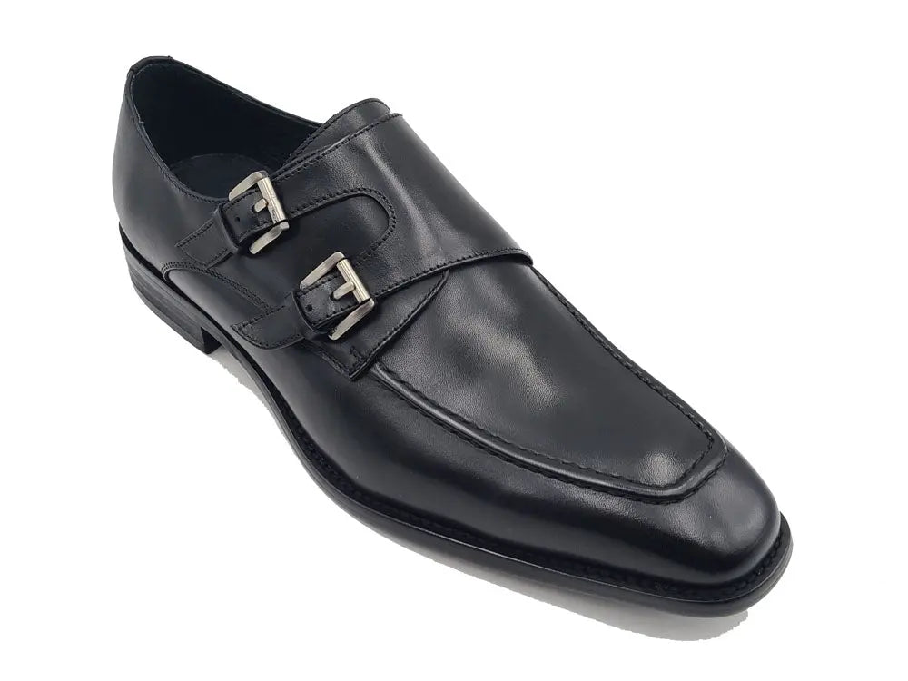 Calfskin Double Monk Loafer Ks509 - 05 Premium Craft Footwear Shoes by Carrucci Shoes – Don't Panic Shoes