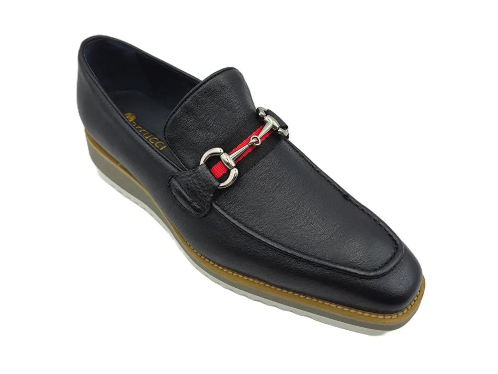 Calfskin Leather Slip On Horsebit Buckle Loafer Ks515 - 07r Shoes by Carrucci Shoes – Don't Panic Shoes