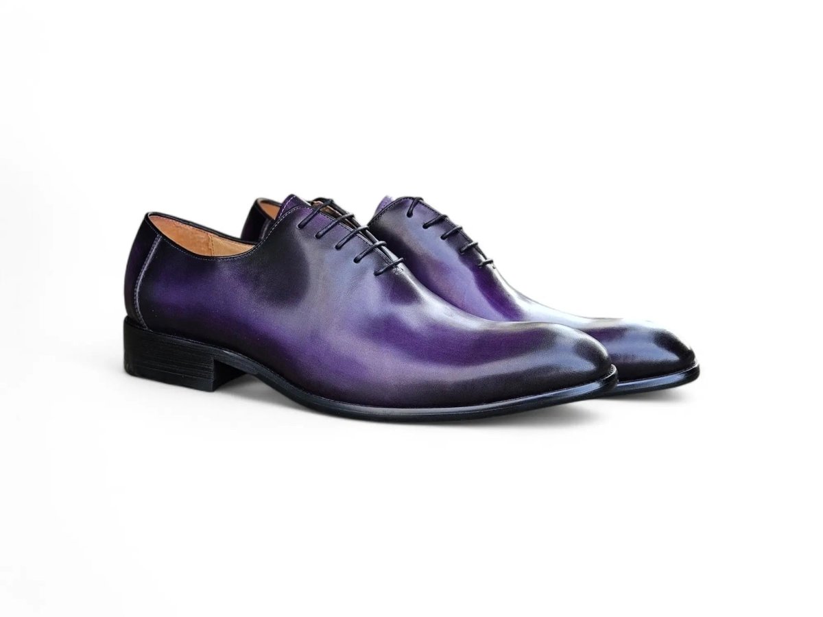 Calfskin Whole Cut Lace Up Oxford Leather Ks505 - 12 Shoes by Carrucci Shoes – Don't Panic Shoes