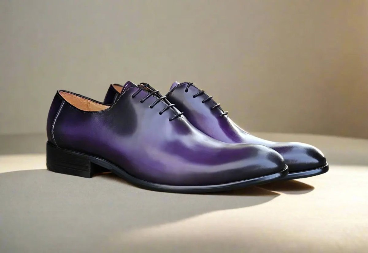 Calfskin Whole Cut Lace Up Oxford Leather Ks505 - 12 Shoes by Carrucci Shoes – Don't Panic Shoes