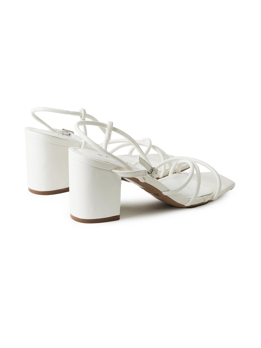 Camila | White Heels by J.Adams – Don't Panic Shoes