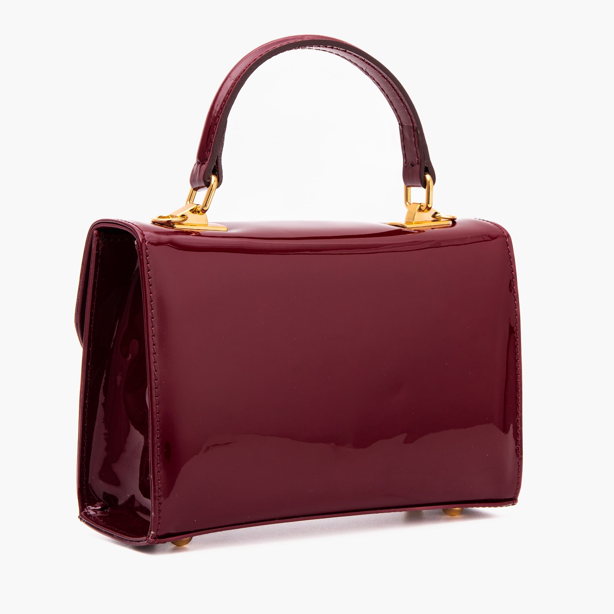 The Rosalinda Burgundy Leather Handbag