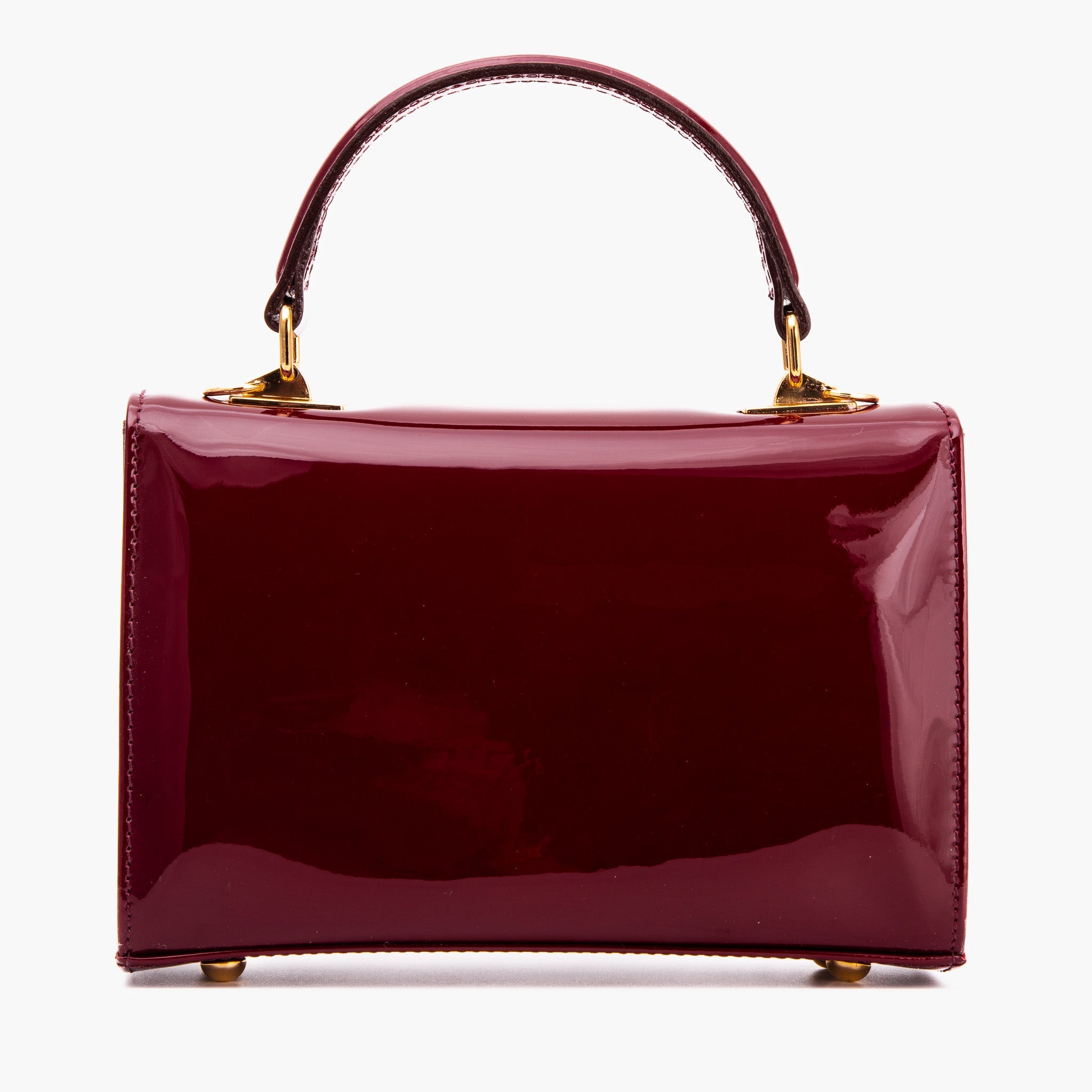 The Rosalinda Burgundy Leather Handbag
