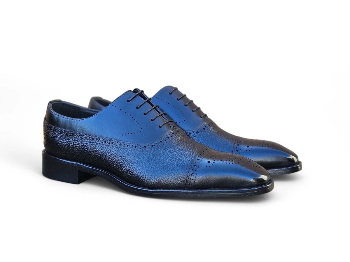 Cap Toe Oxford Leather Sole Classic Dress Shoe Kl903 - 06e Shoes by Carrucci Shoes – Don't Panic Shoes