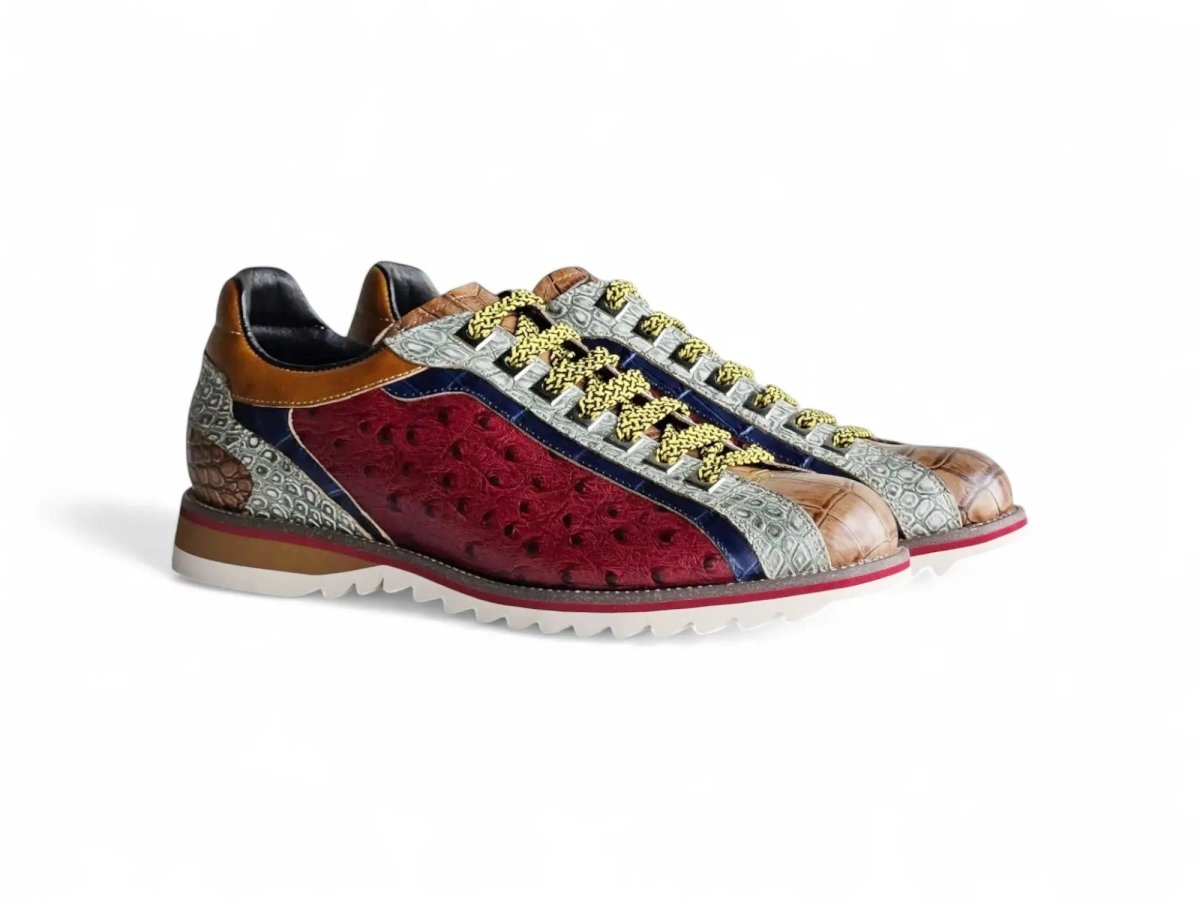 Carrucci Apex Explorer Men's Leather Sneaker Ks553 - 01t Sneakers by Carrucci Shoes – Don't Panic Shoes