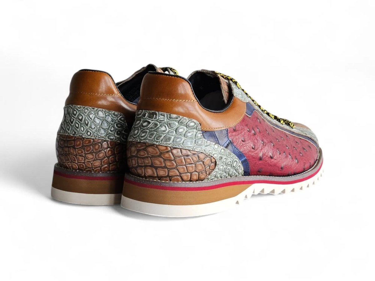 Carrucci Apex Explorer Men's Leather Sneaker Ks553 - 01t Sneakers by Carrucci Shoes – Don't Panic Shoes