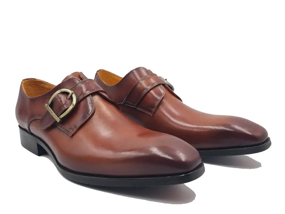 Carrucci Buckle Monk Strap Leather Loafer Ks503 - 35 Shoes by Carrucci Shoes – Don't Panic Shoes
