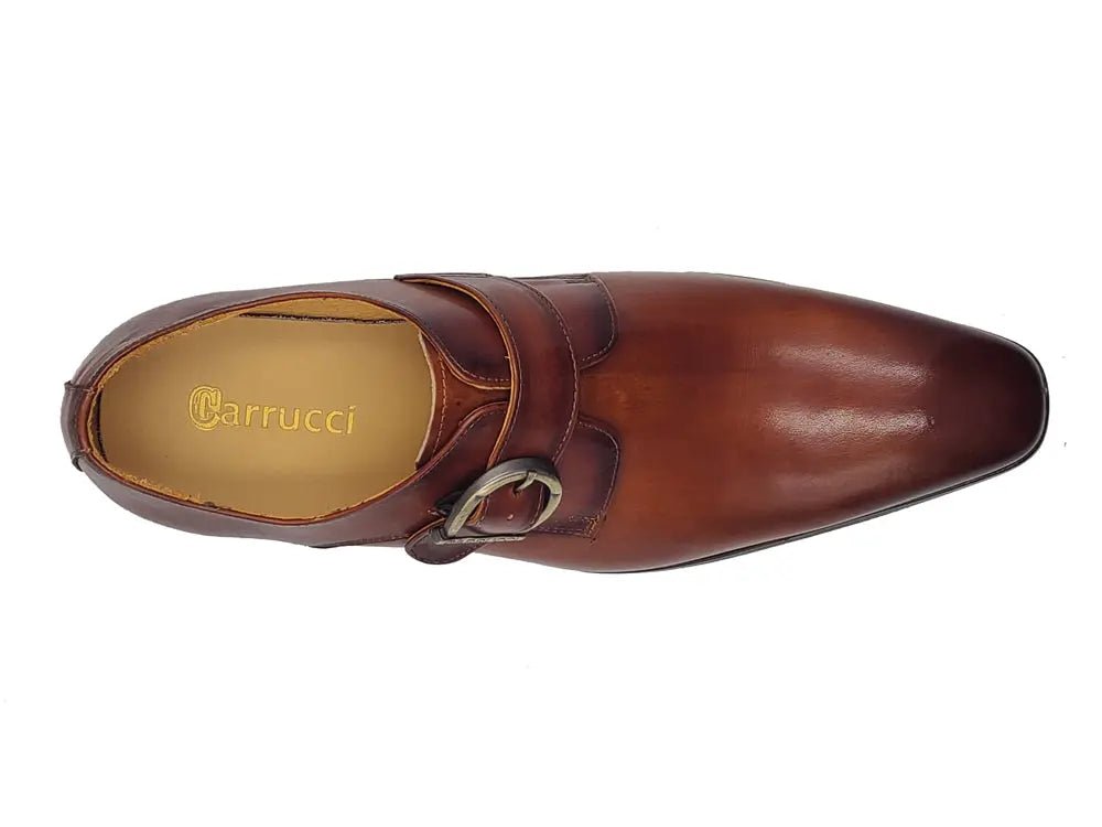 Carrucci Buckle Monk Strap Leather Loafer Ks503 - 35 Shoes by Carrucci Shoes – Don't Panic Shoes