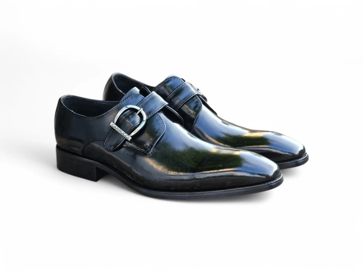 Carrucci Buckle Monk Strap Leather Loafer Ks503 - 35 Shoes by Carrucci Shoes – Don't Panic Shoes