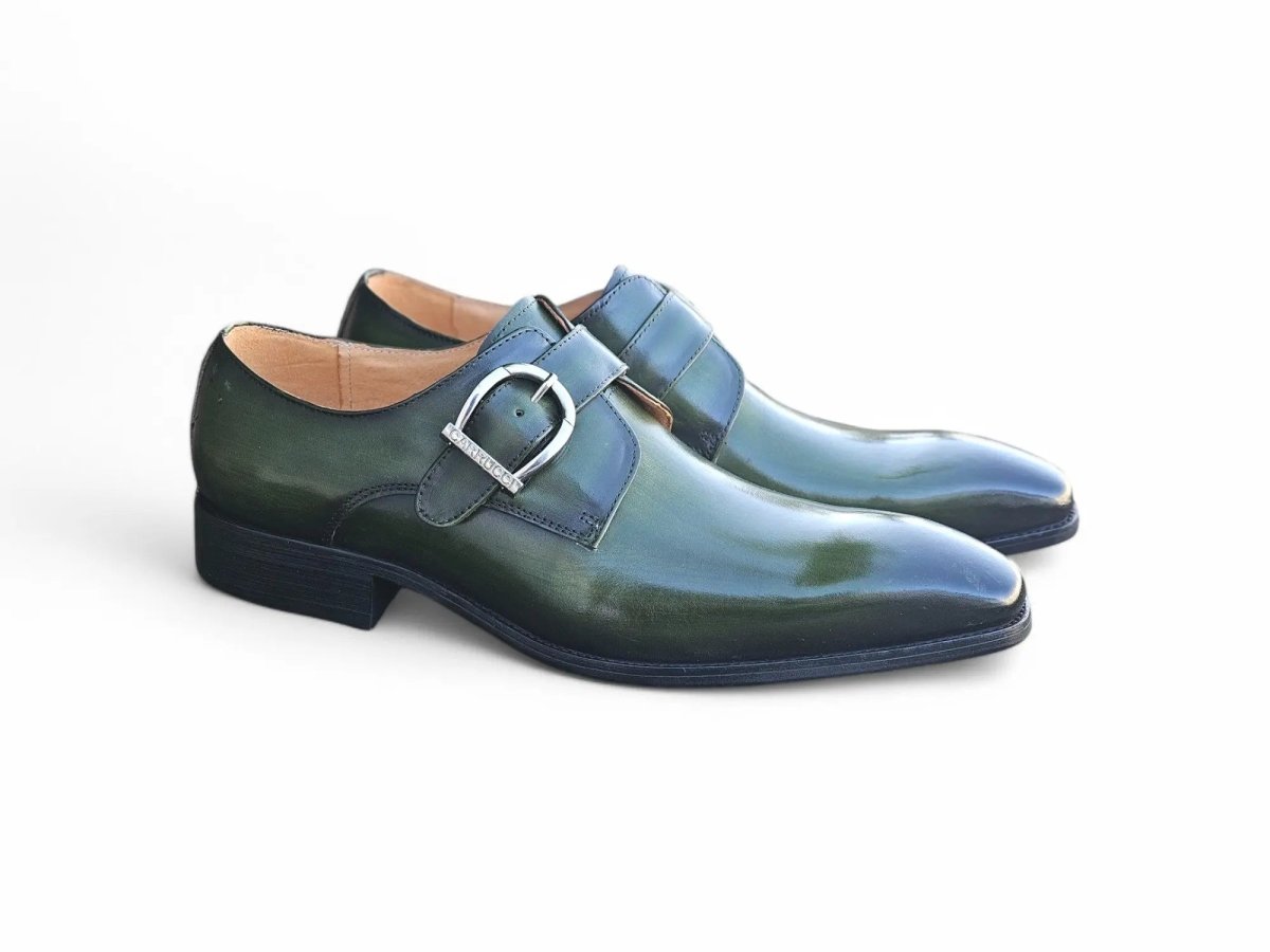 Carrucci Buckle Monk Strap Leather Loafer Ks503 - 35 Shoes by Carrucci Shoes – Don't Panic Shoes