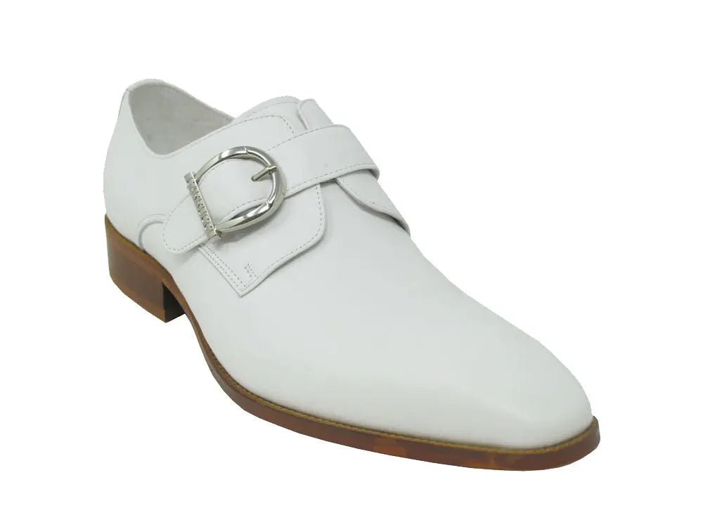 Carrucci Buckle Monk Strap Leather Loafer Ks503 - 35 Shoes by Carrucci Shoes – Don't Panic Shoes