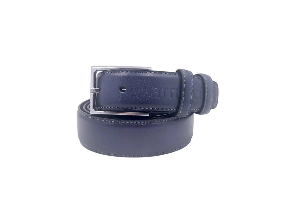 Carrucci Burnished Calfskin Belt Calfskin Leather Kc1 Belt by Carrucci Shoes – Don't Panic Shoes