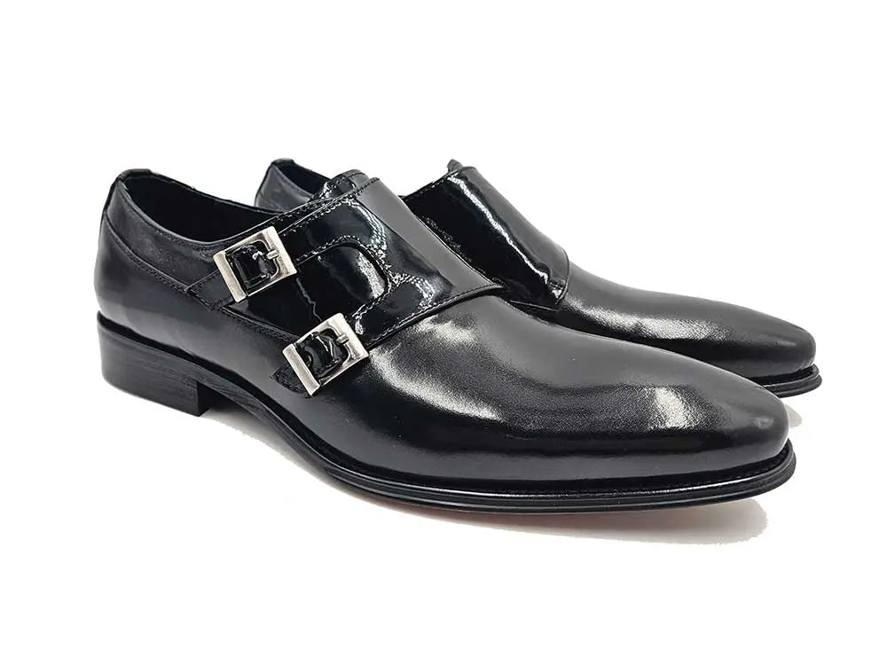 Carrucci Double Monk Straps Calfskin Leather Ks099 - 3003 Shoes by Carrucci Shoes – Don't Panic Shoes