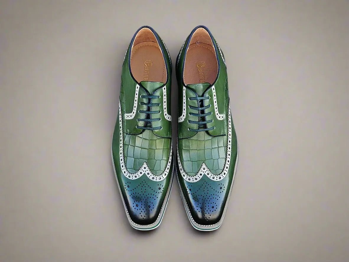 Carrucci GorgeouS Lace Up Oxford Men’s Leather Ks515 - 35 Shoes by Carrucci Shoes – Don't Panic Shoes