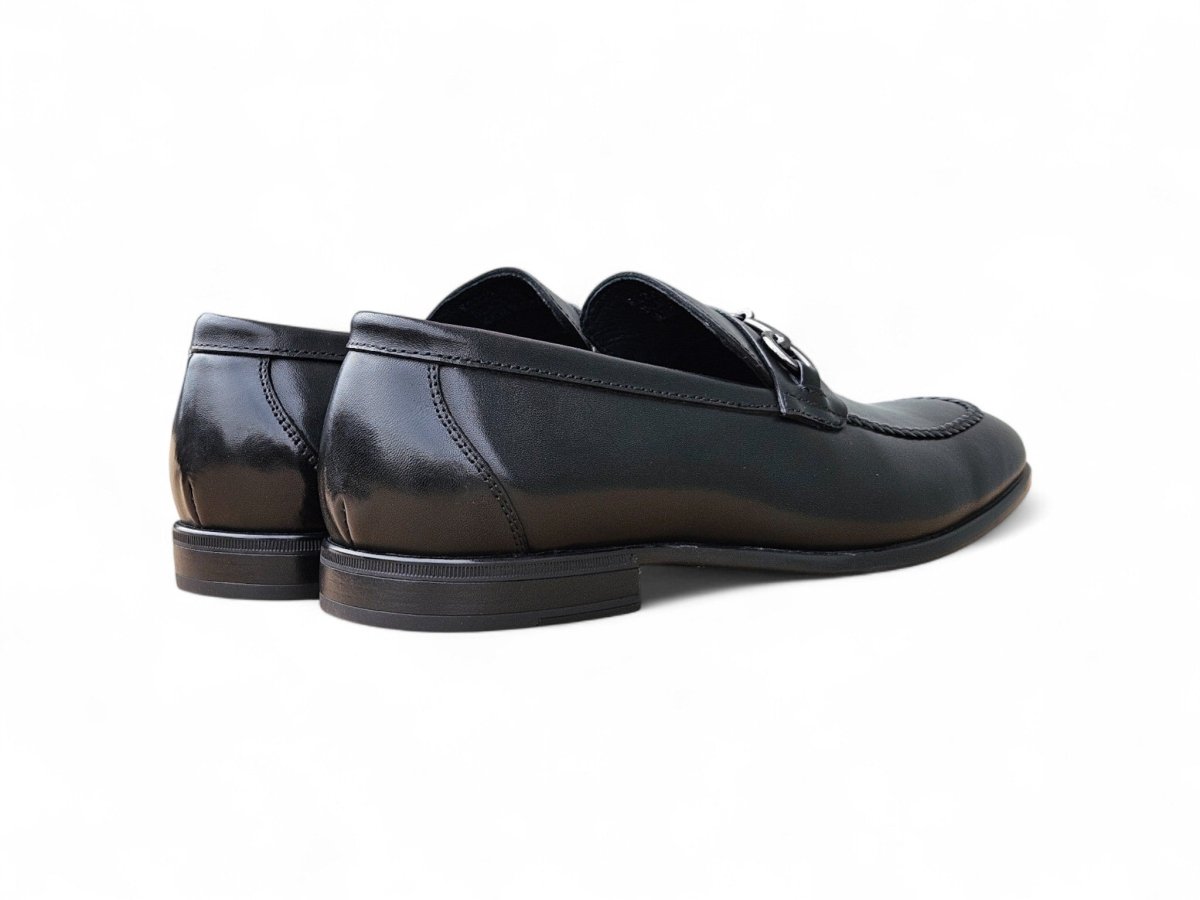 Carrucci Madison Bit Loafer Leather Black Shoes by Carrucci Shoes – Don't Panic Shoes