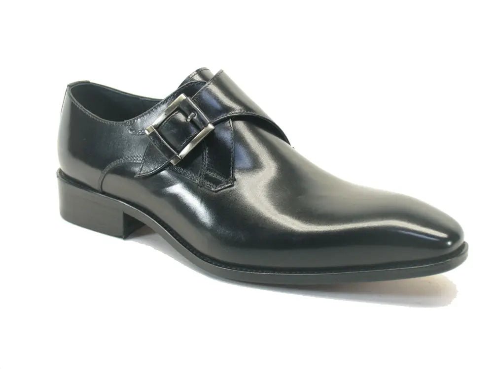 Carrucci Monk Strap Buckle Leather Loafer Burnished Finish Shoes by Carrucci Shoes – Don't Panic Shoes