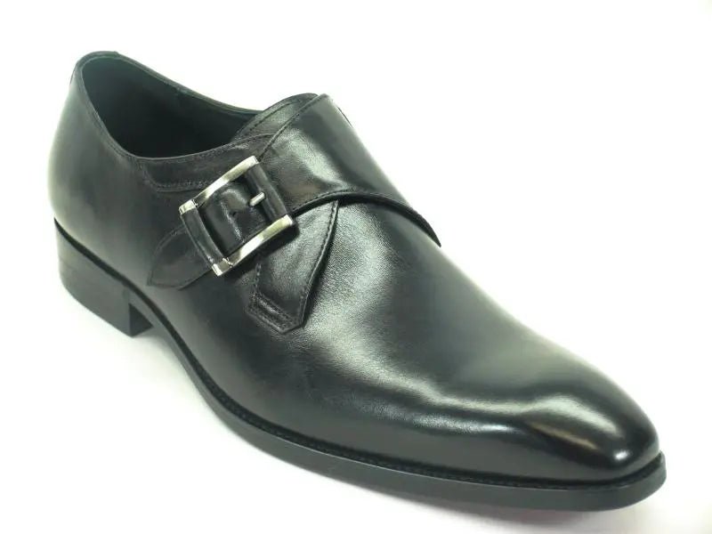 Carrucci Monk Strap Buckle Leather Loafer Burnished Finish Shoes by Carrucci Shoes – Don't Panic Shoes