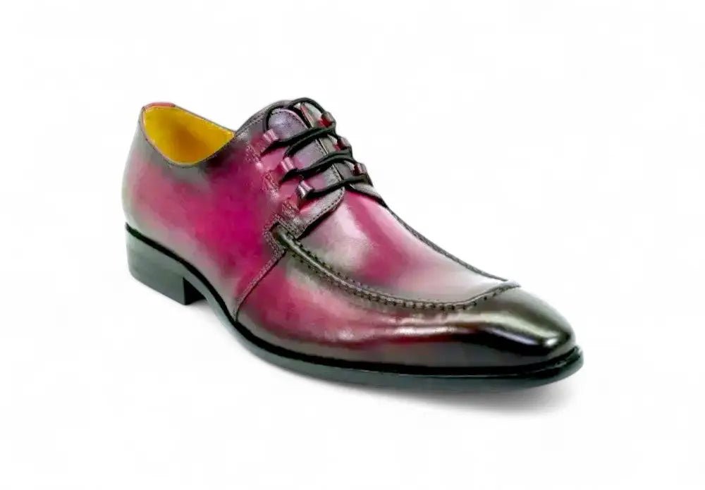 Carrucci Patina Finish Lace Up Oxford Calfskin Leather Ks503 - 46 Shoes by Carrucci Shoes – Don't Panic Shoes