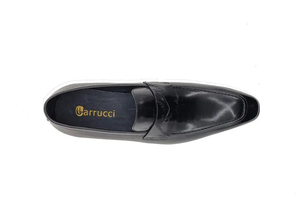Carrucci Penny Loafer Leather Lightweight Sole Ks516 - 01 Shoes by Carrucci Shoes – Don't Panic Shoes