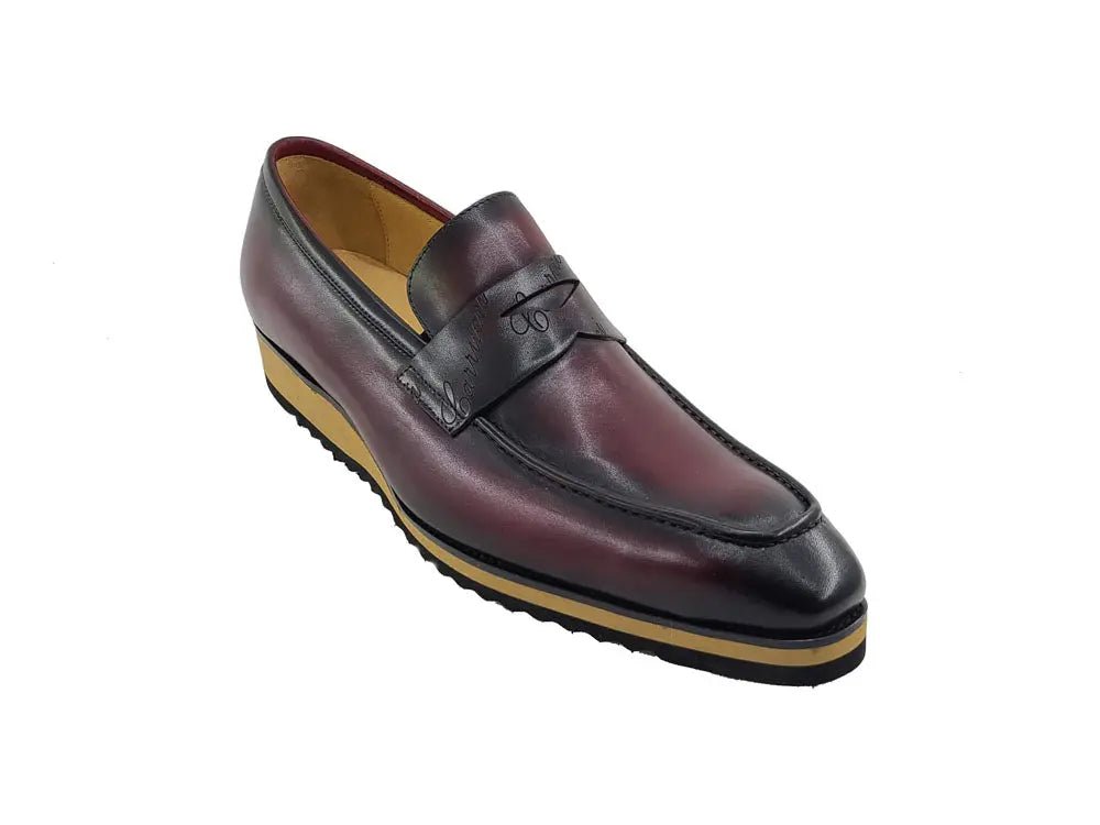 Carrucci Penny Loafer Leather Lightweight Sole Ks516 - 01 Shoes by Carrucci Shoes – Don't Panic Shoes
