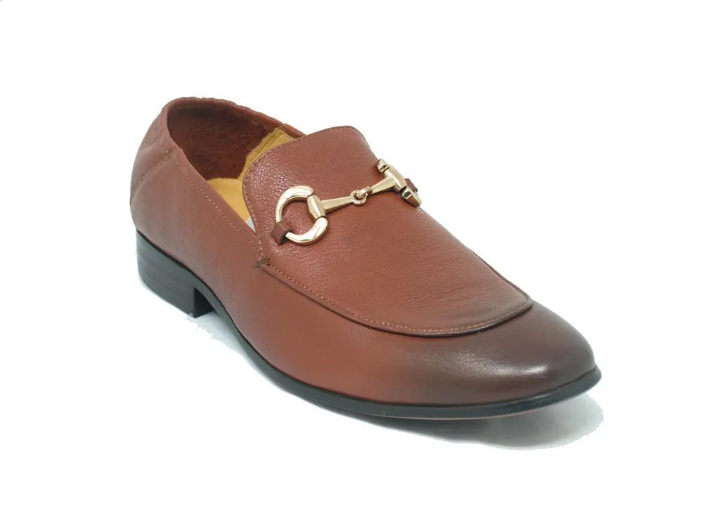 Carrucci Soft Leather Buckle Loafer Mule Leather Ks525 - 305 Shoes by Carrucci Shoes – Don't Panic Shoes