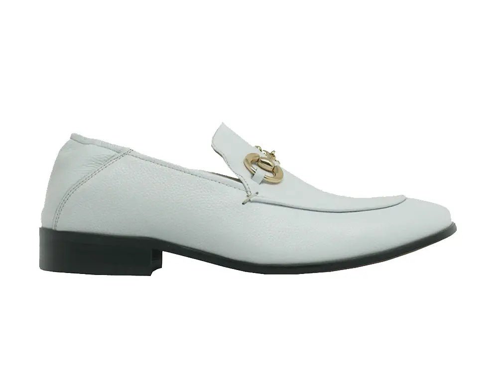 Carrucci Soft Leather Buckle Loafer Mule Leather Ks525 - 305 Shoes by Carrucci Shoes – Don't Panic Shoes