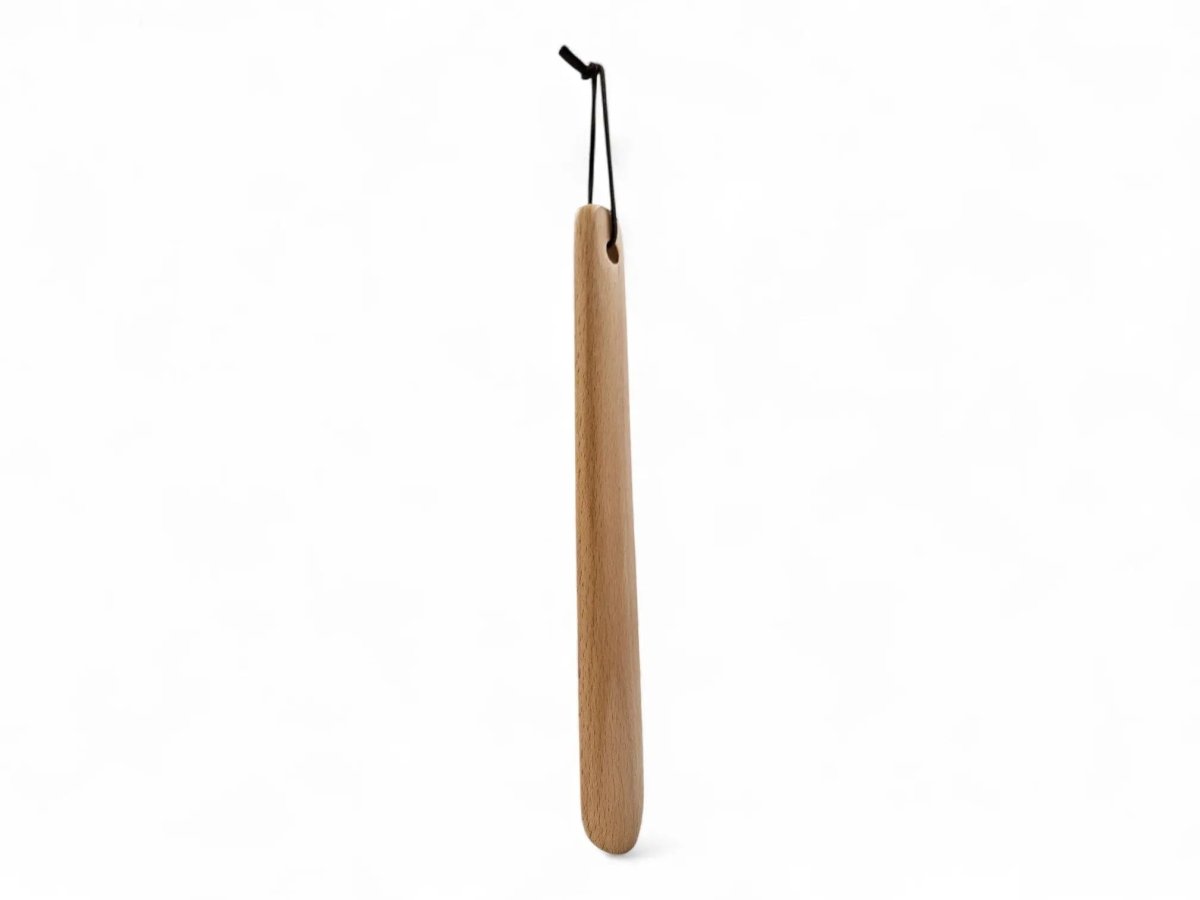 Carrucci Solid Wood Shoehorn Ten And A Half Inch Wood Shoe Horn by Carrucci Shoes – Don't Panic Shoes
