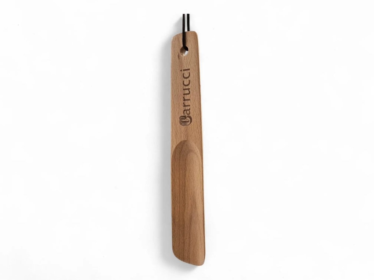 Carrucci Solid Wood Shoehorn Ten And A Half Inch Wood Shoe Horn by Carrucci Shoes – Don't Panic Shoes
