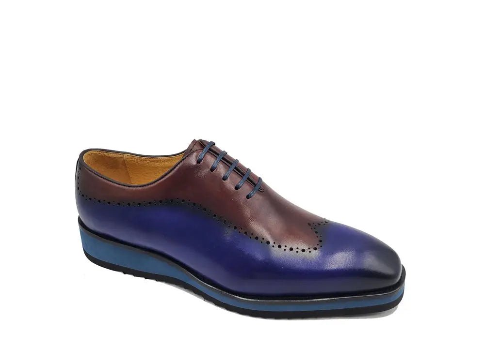 Carrucci Two Tone Oxford Men's Calfskin Leather Ks515 - 33t Shoes by Carrucci Shoes – Don't Panic Shoes