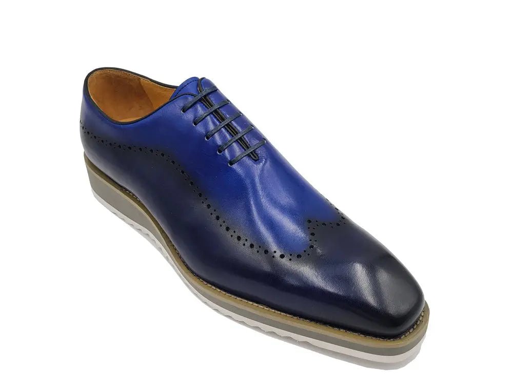 Carrucci Two Tone Oxford Men's Calfskin Leather Ks515 - 33t Shoes by Carrucci Shoes – Don't Panic Shoes