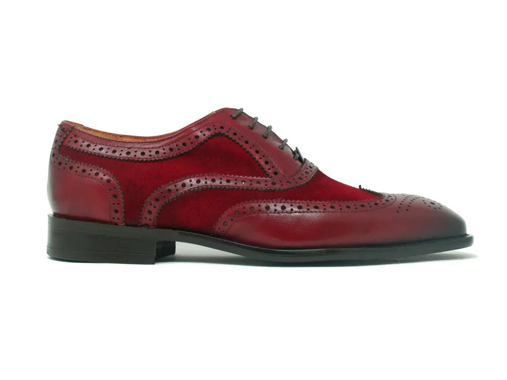 Carrucci Wingtip Oxford Leather And Suede Ks509 - 25sc Shoes by Carrucci Shoes – Don't Panic Shoes