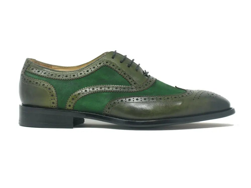 Carrucci Wingtip Oxford Leather And Suede Ks509 - 25sc Shoes by Carrucci Shoes – Don't Panic Shoes