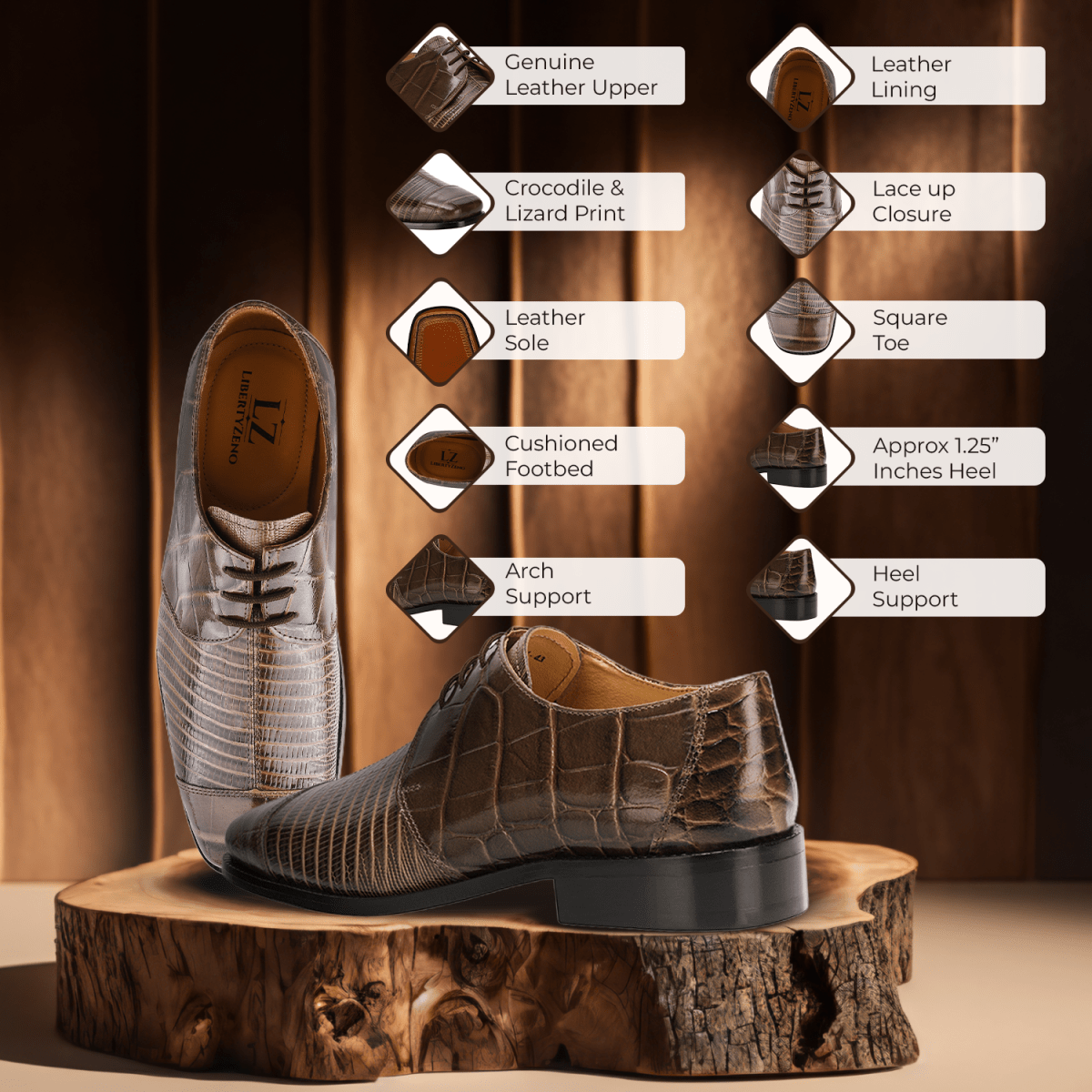 Casanova Leather Oxford Style Dress Shoes Shoes by Libertyzeno – Don't Panic Shoes