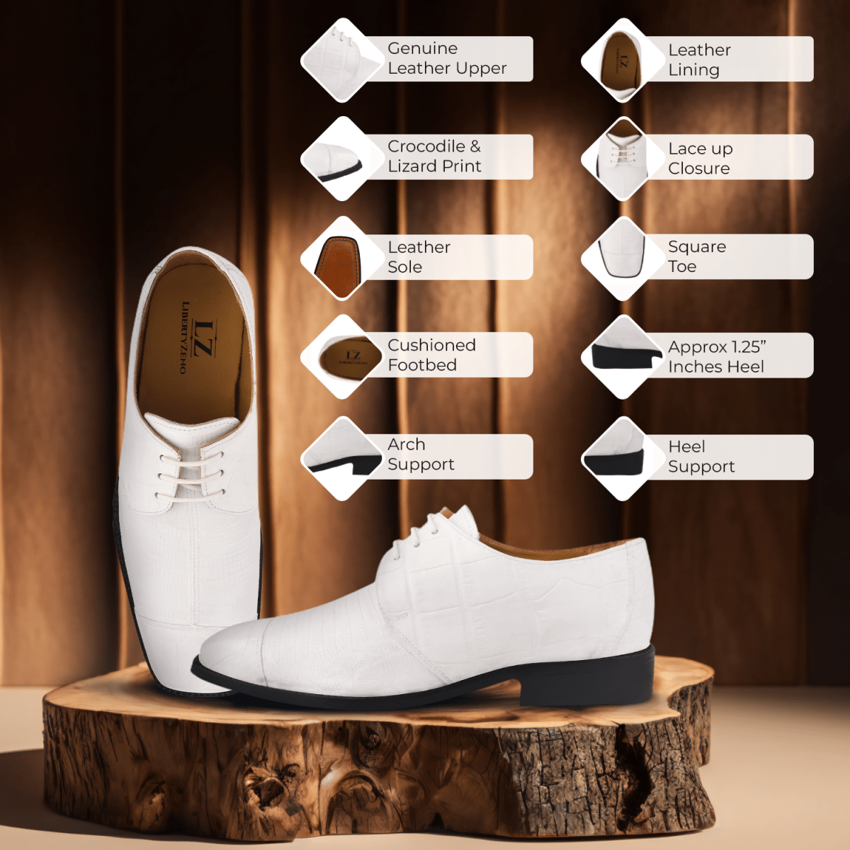 Casanova Leather Oxford Style Dress Shoes Shoes by Libertyzeno – Don't Panic Shoes